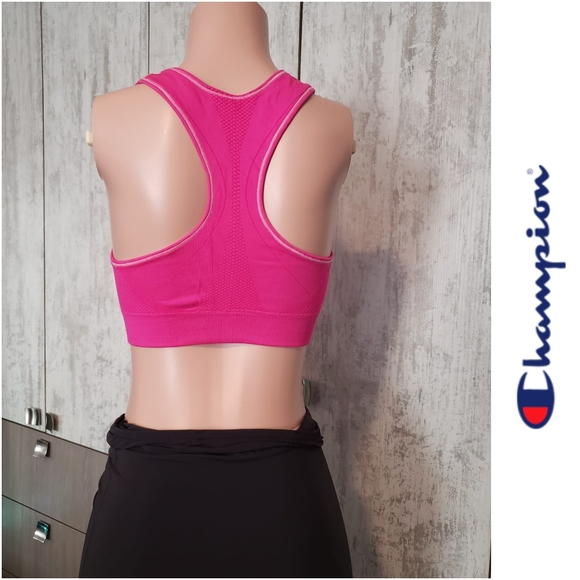 Champions Sports Bra - HOT PINK - Picture 1 of 6